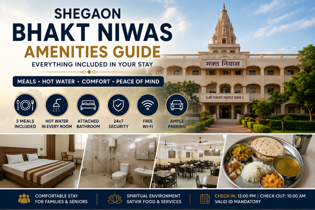 Shegaon Bhakt Niwas Amenities