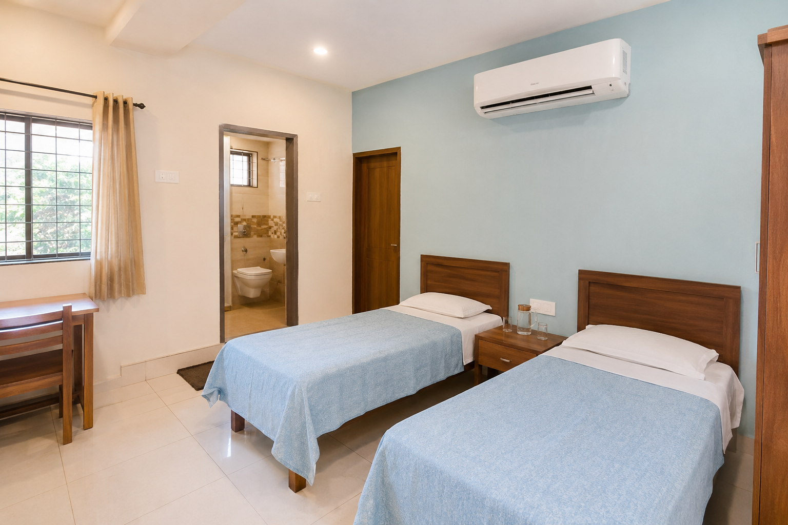 Shegaon Bhakt Niwas room ready after online booking