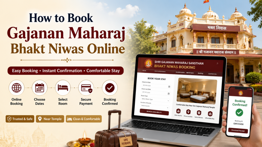 How to book Gajanan Maharaj Bhakt Niwas online