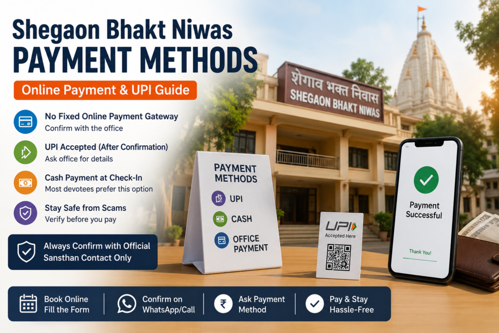 Bhakt Niwas Payment Methods