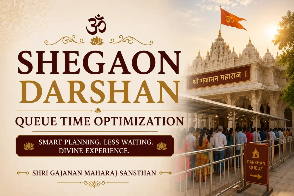 Shegaon Darshan Queue Time Optimization 