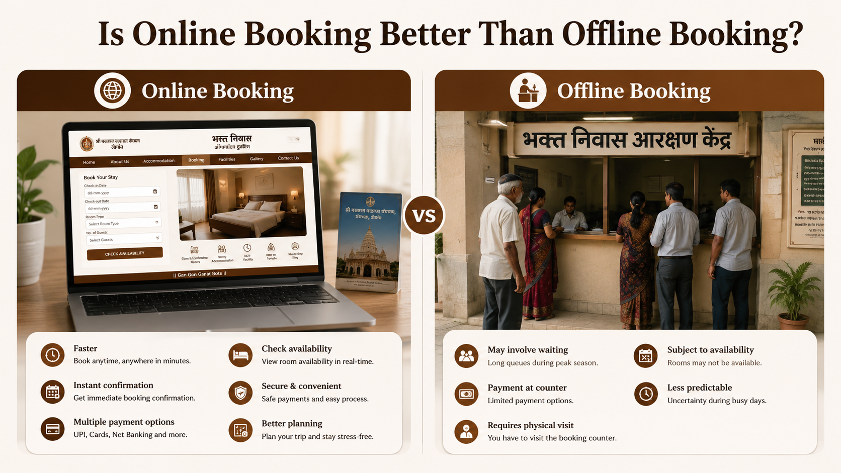 Shegaon Bhakt Niwas Booking