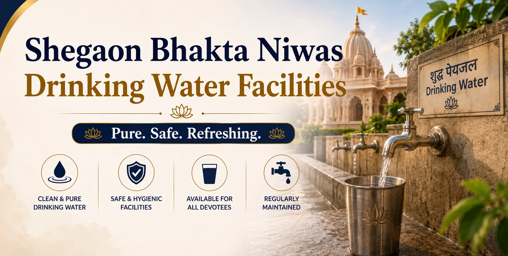 Shegaon Bhakt Niwas Drinking Water Facilities & Tips Shegaon Bhakt Niwas Drinking Water Facilities & Tips