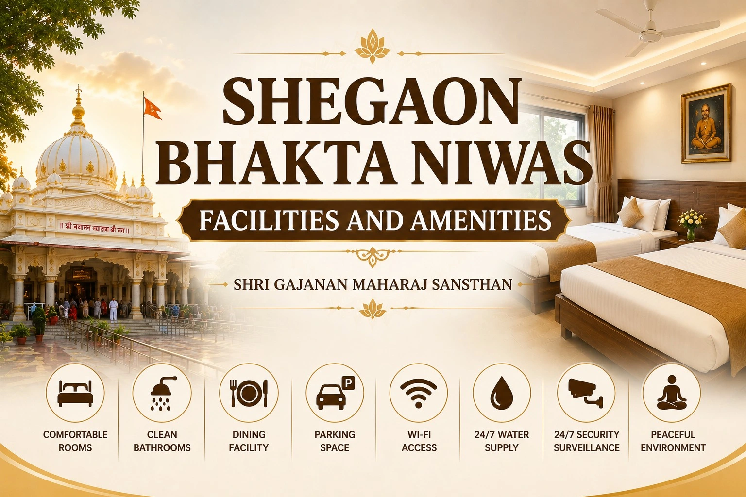 Shegaon Bhakta Niwas Facilities and Amenities